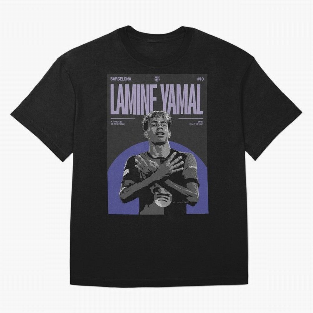 Lamine Yamal Barcelona Poster HD Premium T-Shirt Celebrate the Next Chapter of FIFA World Cup 2026 USA Canada Mexico for Fans of Messi and Brazil, Bringing Global Supporter Spirit, Legendary Goals, National Colors and Tournament Celebration; Made