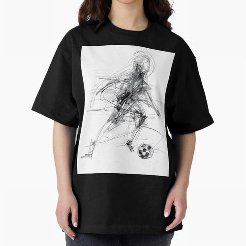 Abstract Soccer Player Sketch ¡ª Minimal Line Art Design Premium T-Shirt Upgrade FIFA World Cup 2026 USA Canada Mexico Spirit, Capturing Argentina, France and Brazil, Messi, Neymar and Mbappe, Worldwide Fan Energy, Dramatic Goals, Stadium Lights