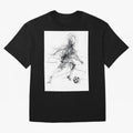 Abstract Soccer Player Sketch ¡ª Minimal Line Art Design Premium T-Shirt Upgrade FIFA World Cup 2026 USA Canada Mexico Spirit, Capturing Argentina, France and Brazil, Messi, Neymar and Mbappe, Worldwide Fan Energy, Dramatic Goals, Stadium Lights