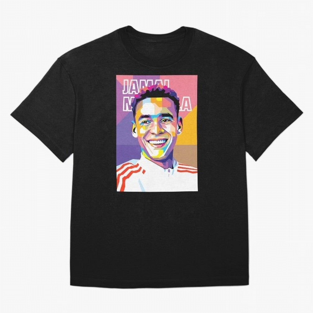 Jamal Musiala in WPAP Style Essential T-Shirt Share Global Football Passion for FIFA World Cup 2026 USA Canada Mexico, Inspired by Neymar, Germany, Vintage Soccer Flavor, Modern Football Stars, National Flags and Final Night Emotion; Made for