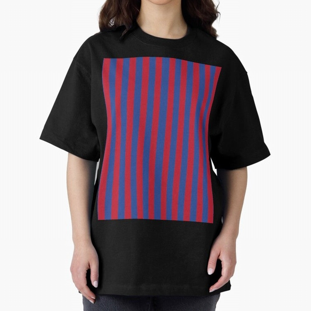 Red and blue stripes sports pattern Graphic T-Shirt Feel the Trophy Chase of FIFA World Cup 2026 Spirit, Built around Portugal, Haaland, Global Supporter Spirit, Legendary Goals, National Colors and Tournament Celebration; Ideal for Fans Who Follow
