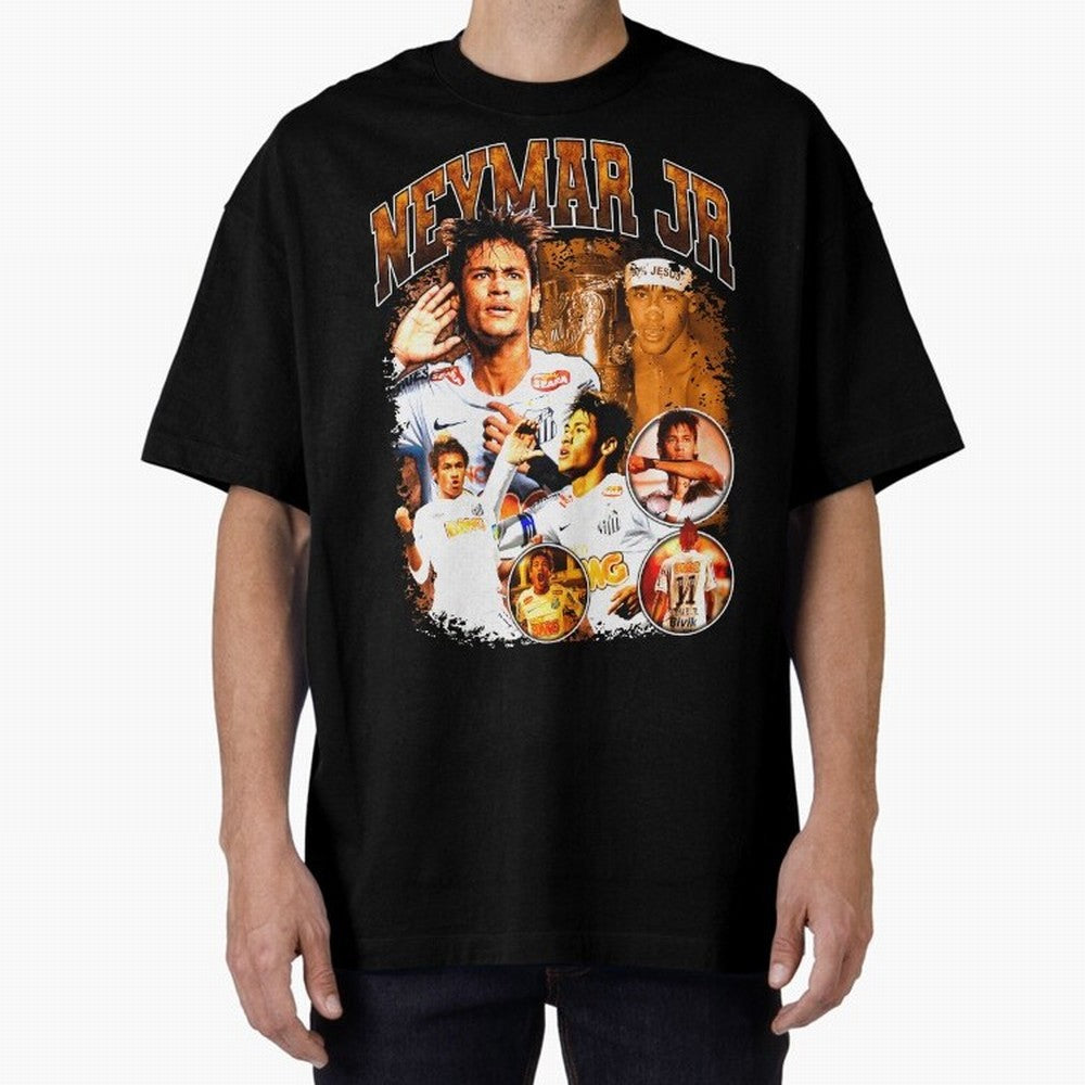 Neymar Jr Santos Vintage Retro Design Essential T-Shirt Show Passion for the Stars of Global Football Passion for FIFA World Cup 2026, Centered on Cristiano Ronaldo, Haaland and CR7, Brazil, Portugal and Argentina, Championship Spirit, Famous