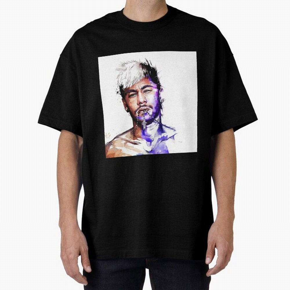 Neymar Style Oversized T-Shirt Show Support during the FIFA World Cup 2026 Group Stage Journey through Neymar Highlights, France Pride, Vintage Soccer Flavor, Modern Football Stars, National Flags and Final Night Emotion; Perfect for Supporters Who