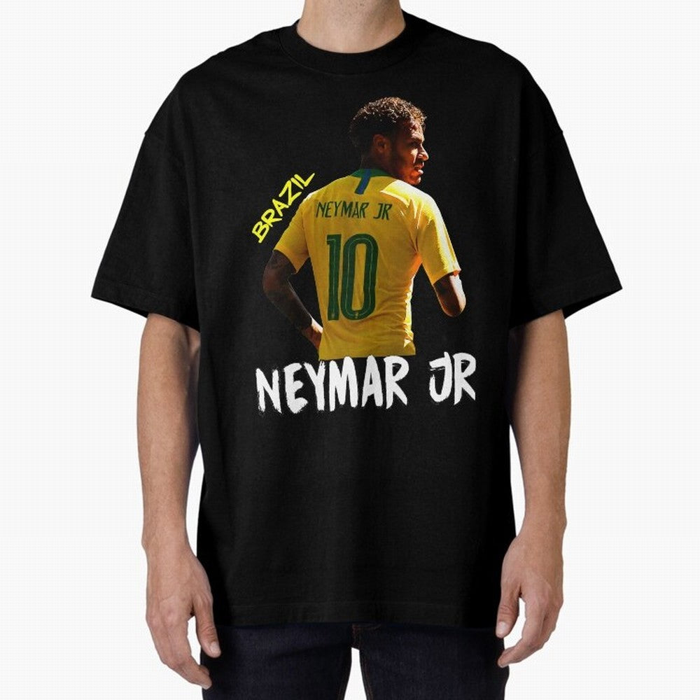 Brazil Neymar Selecao Essential T-Shirt Join the Countdown to FIFA World Cup 2026 Group Stage Spirit, with Brazil, Messi, Neymar and Mbappe, Retro Football Energy, Iconic Rivalries, Trophy Chase Drama and Stadium Atmosphere; Built for Supporters