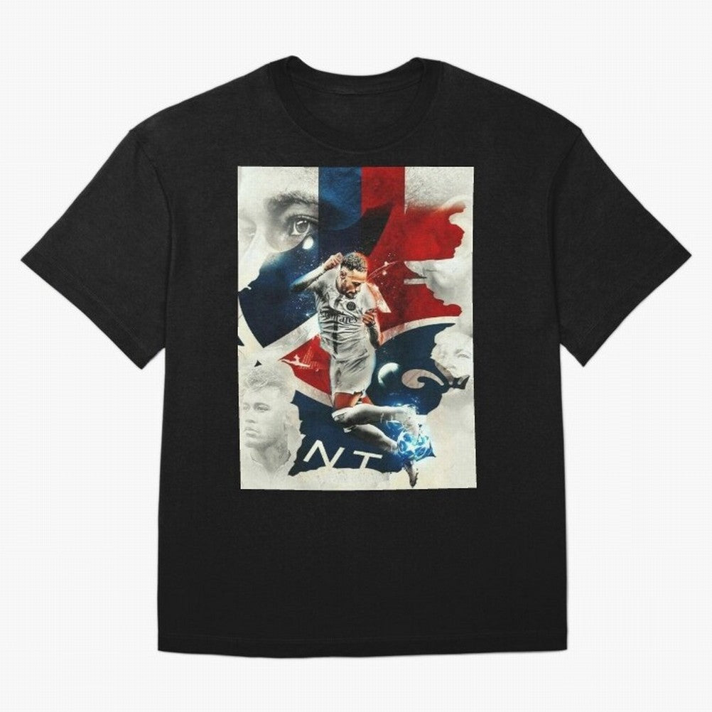 Neymar Art Wallpaper Classic T-Shirt Bring Bold Fan Energy to Global Football Passion for FIFA World Cup 2026 USA Canada Mexico, with CR7 and Messi, England and Germany, Vintage Soccer Flavor, Modern Football Stars, National Flags and Final Night
