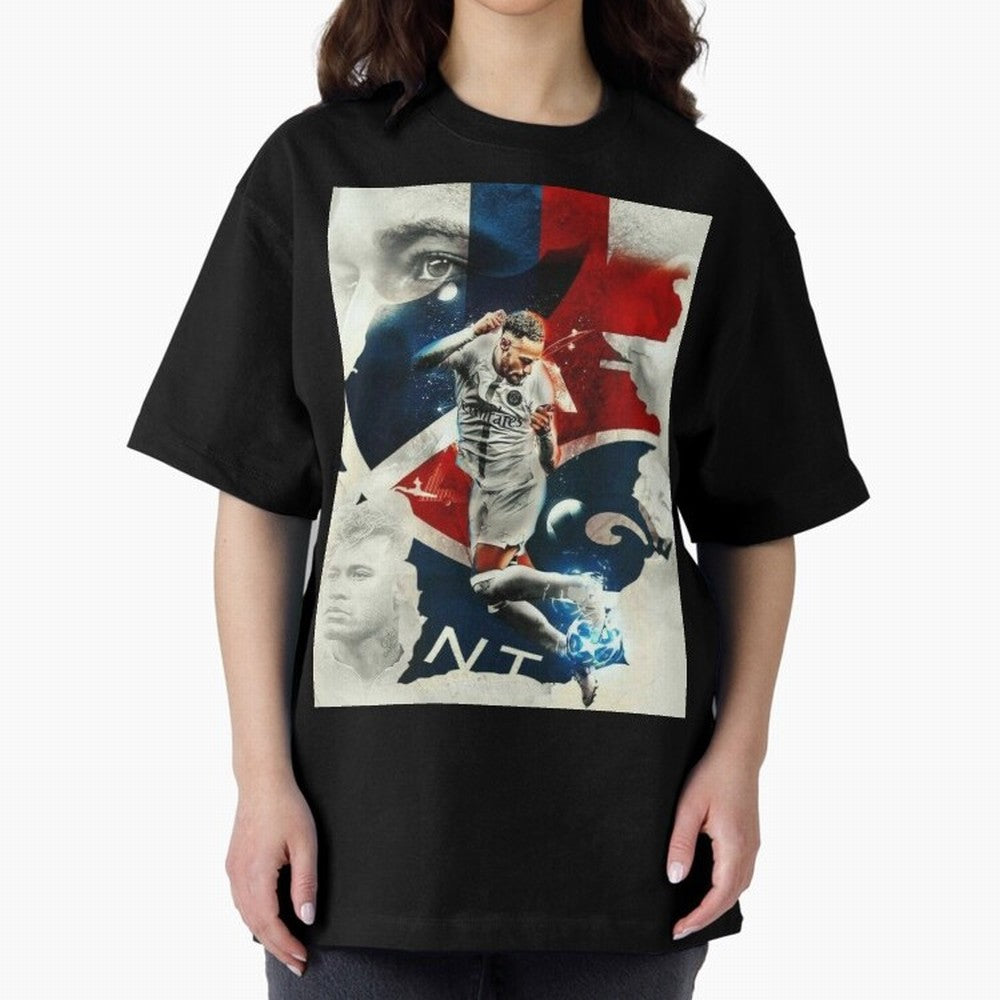 Neymar Art Wallpaper Classic T-Shirt Bring Bold Fan Energy to Global Football Passion for FIFA World Cup 2026 USA Canada Mexico, with CR7 and Messi, England and Germany, Vintage Soccer Flavor, Modern Football Stars, National Flags and Final Night