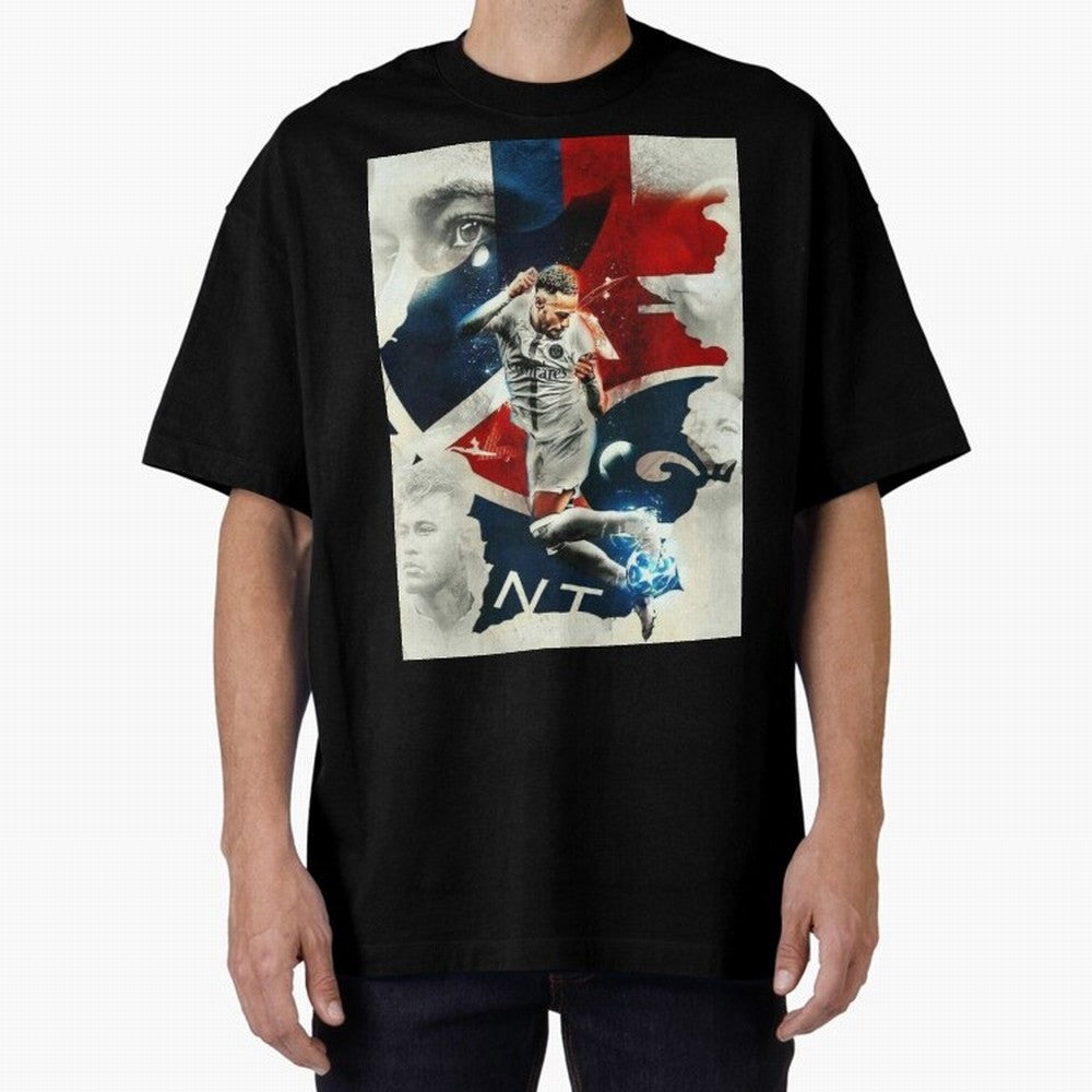 Neymar Art Wallpaper Classic T-Shirt Bring Bold Fan Energy to Global Football Passion for FIFA World Cup 2026 USA Canada Mexico, with CR7 and Messi, England and Germany, Vintage Soccer Flavor, Modern Football Stars, National Flags and Final Night