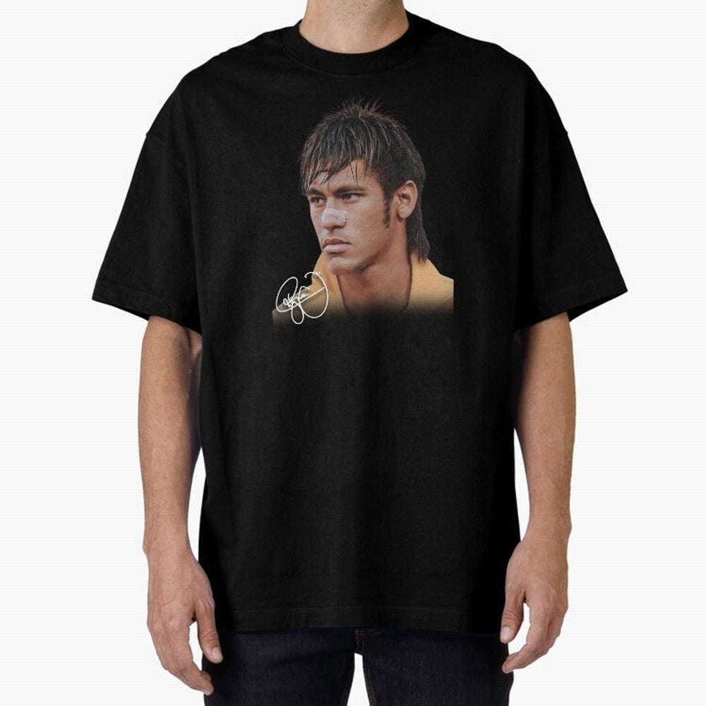Neymar Jr T-Shirt Big Face Young Neymar Classic T-Shirt Join the Global Buzz around FIFA World Cup 2026 Group Stage Spirit, Filled with France, Messi and Cristiano Ronaldo, Sports Nostalgia, International Competition, Famous Players and