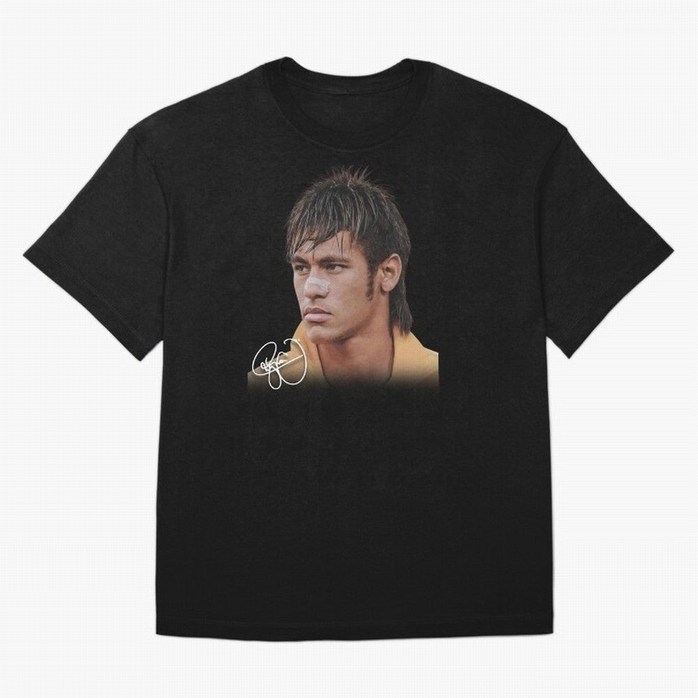 Young Neymar Jr T-Shirt | Big Face Young Neymar Classic T-Shirt Stand with Global Football Passion for FIFA World Cup 2026 USA Canada Mexico, Centered on Haaland, England and Germany, Classic Soccer Heritage, Championship Pressure, Fan Loyalty and
