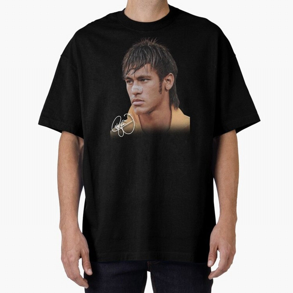 Young Neymar Jr T-Shirt | Big Face Young Neymar Classic T-Shirt Stand with Global Football Passion for FIFA World Cup 2026 USA Canada Mexico, Centered on Haaland, England and Germany, Classic Soccer Heritage, Championship Pressure, Fan Loyalty and