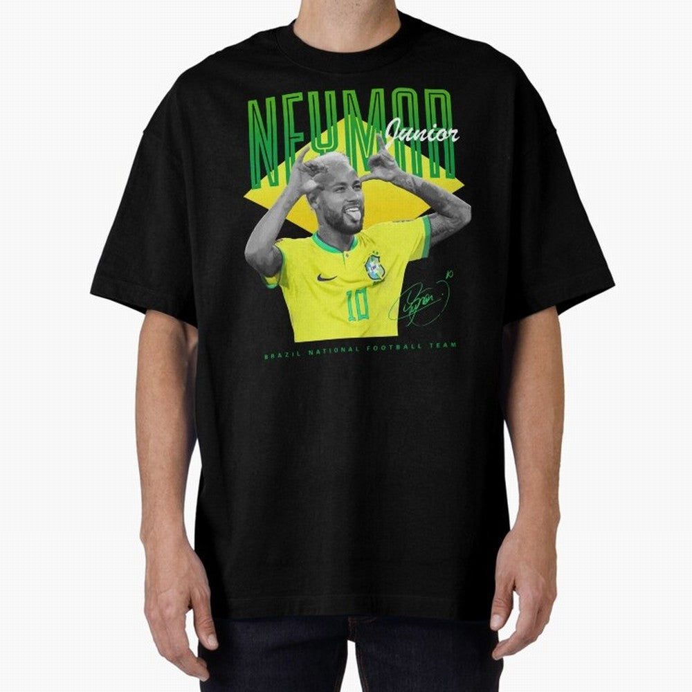 Neymar Jr. Oversized T-Shirt Feel the Trophy Chase of Global Football Passion for FIFA World Cup 2026 USA Canada Mexico, Capturing Haaland, England, France and Netherlands, Worldwide Fan Energy, Dramatic Goals, Stadium Lights and Championship