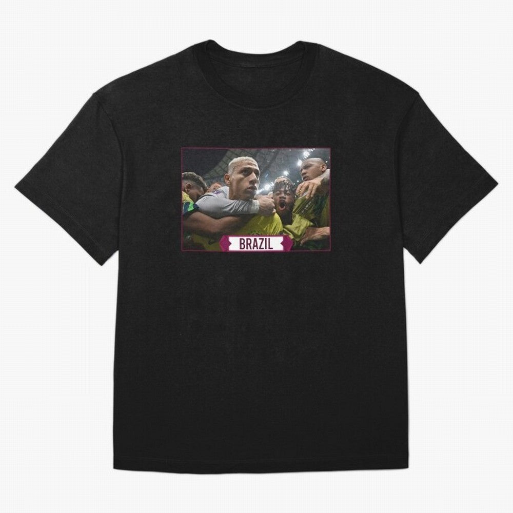 Brazil World Cup Oversized T-Shirt Honor Champions and Dreams in Match Day Hype around FIFA World Cup 2026 Group Stage, Cristiano Ronaldo, Argentina, Goal Celebration Energy, Supporter Heritage, Football Icons and Worldwide Tournament Joy; Great