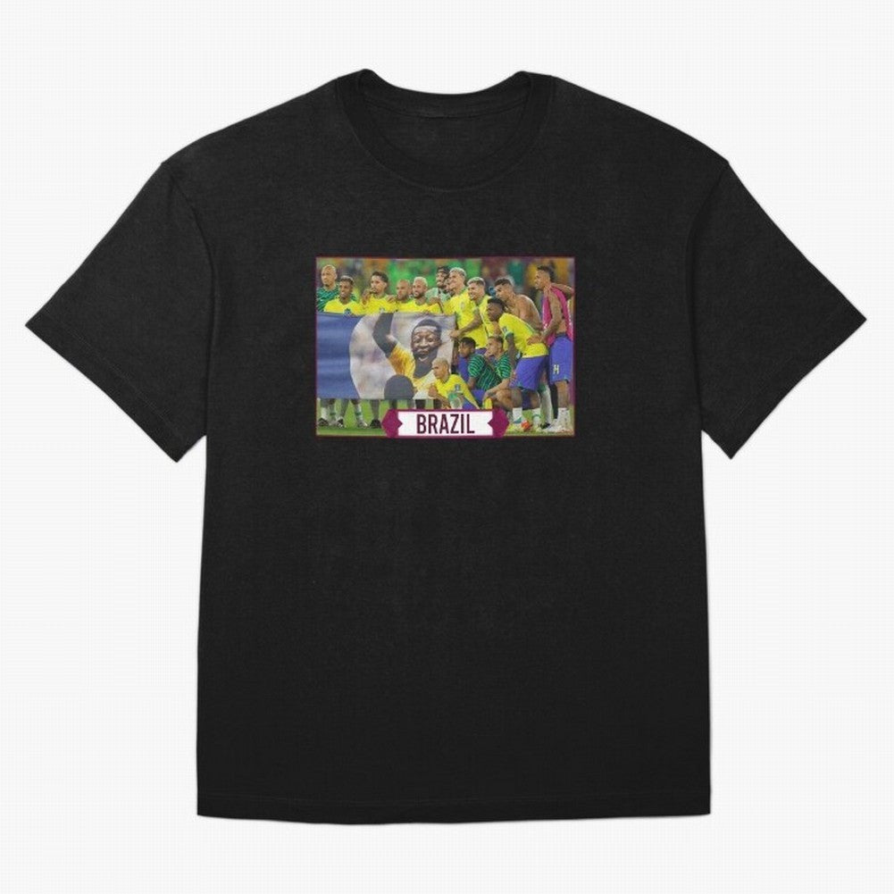 Brazil World Cup Classic T-Shirt Show Match Day Excitement for FIFA World Cup 2026 USA Canada Mexico Spirit, Built around England, Messi, Sports Nostalgia, International Competition, Famous Players and Unforgettable Victories; Made for Collectors