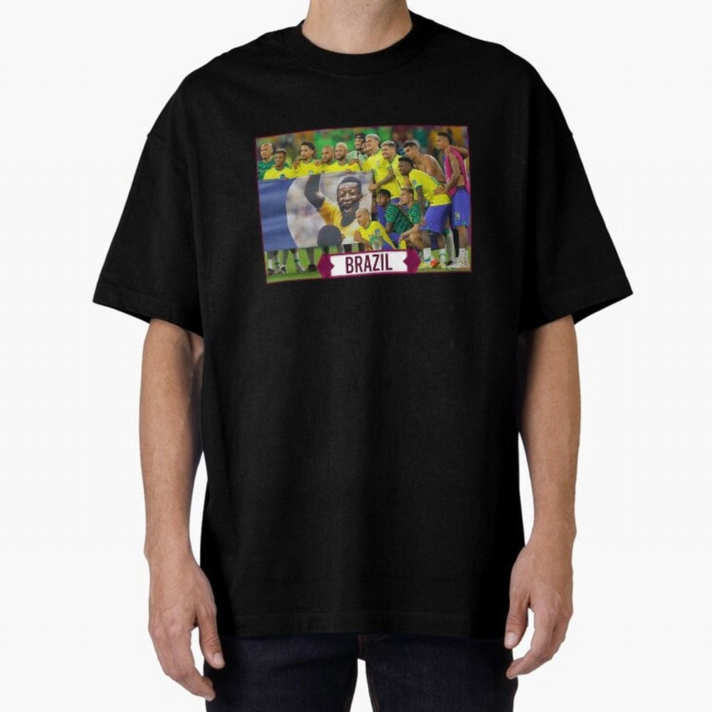 Brazil World Cup Classic T-Shirt Show Match Day Excitement for FIFA World Cup 2026 USA Canada Mexico Spirit, Built around England, Messi, Sports Nostalgia, International Competition, Famous Players and Unforgettable Victories; Made for Collectors