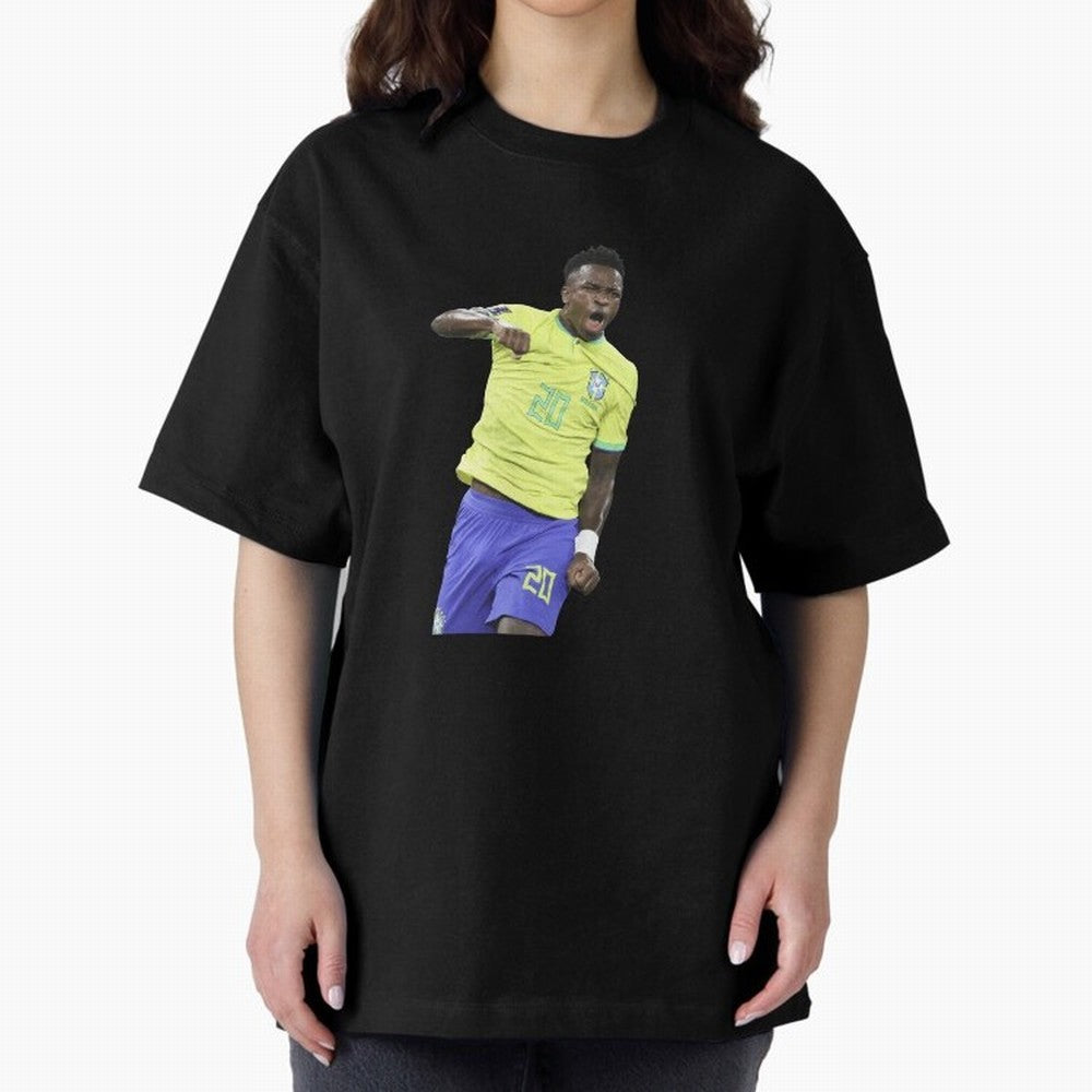 Vinicius Junior Classic T-Shirt Show Love for Legendary Goals in Match Day Hype around FIFA World Cup 2026 Group Stage, Messi and Cristiano Ronaldo, England, France and Netherlands, Sports Nostalgia, International Competition, Famous Players and