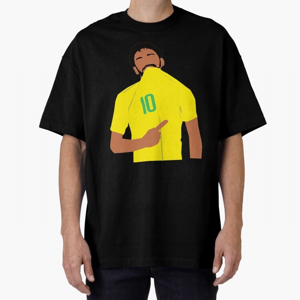 Neymar Jr Oversized T-Shirt Enjoy Match Day Hype around FIFA World Cup 2026 USA Canada Mexico, Neymar, Argentina, France and Brazil, Champion Mindset, Group Stage Buzz, Knockout Tension and Passionate Fan Culture; Created for Match Day Parties,