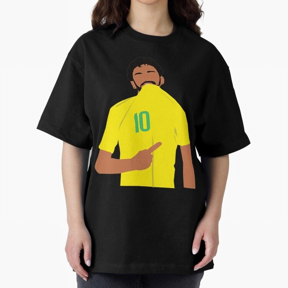 Neymar Jr Oversized T-Shirt Enjoy Match Day Hype around FIFA World Cup 2026 USA Canada Mexico, Neymar, Argentina, France and Brazil, Champion Mindset, Group Stage Buzz, Knockout Tension and Passionate Fan Culture; Created for Match Day Parties,