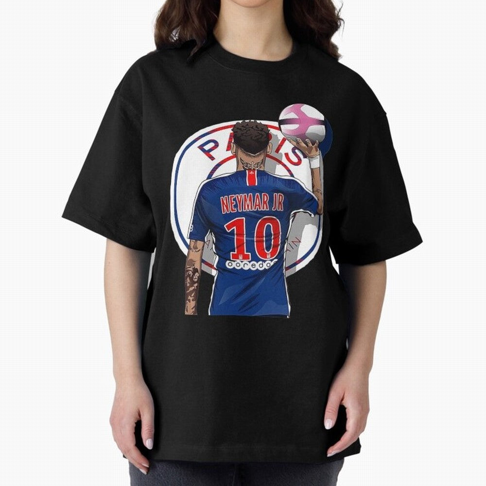 Art Neymar Illustration Classic T-Shirt Bring a Champion Mindset to FIFA World Cup 2026 USA Canada Mexico Highlighting Neymar, Haaland and Cristiano Ronaldo, Spain and Netherlands Energy, Fan Favorite Moments, National Team Passion, Big Match Drama