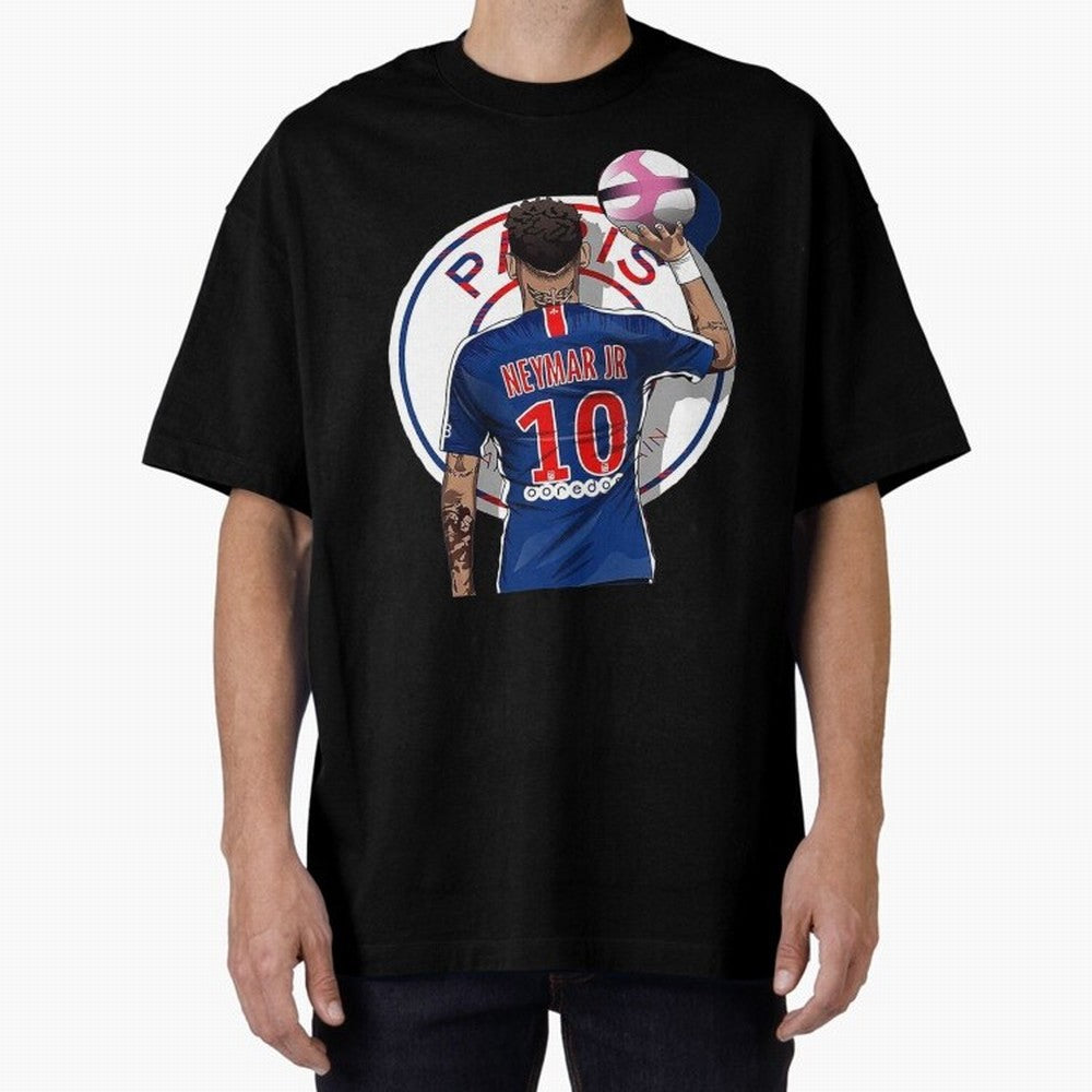 Art Neymar Illustration Classic T-Shirt Bring a Champion Mindset to FIFA World Cup 2026 USA Canada Mexico Highlighting Neymar, Haaland and Cristiano Ronaldo, Spain and Netherlands Energy, Fan Favorite Moments, National Team Passion, Big Match Drama