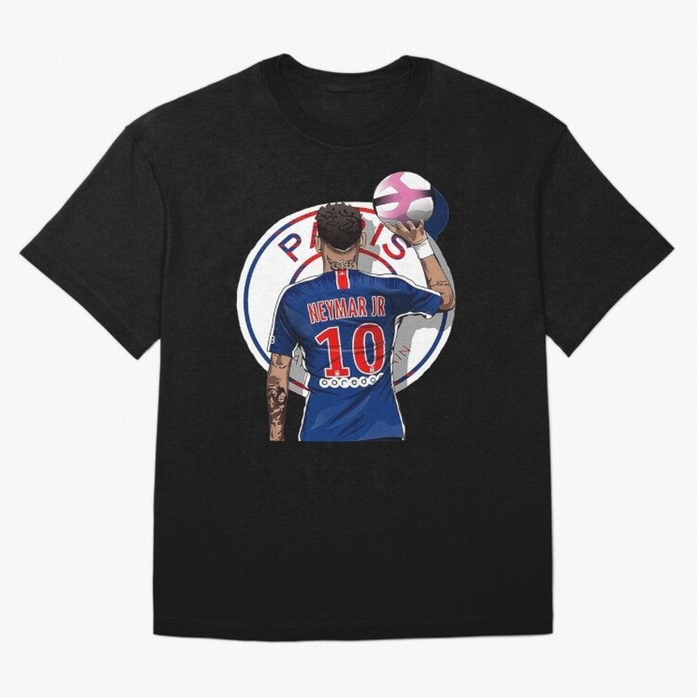 Art Neymar Illustration Classic T-Shirt Bring a Champion Mindset to FIFA World Cup 2026 USA Canada Mexico Highlighting Neymar, Haaland and Cristiano Ronaldo, Spain and Netherlands Energy, Fan Favorite Moments, National Team Passion, Big Match Drama