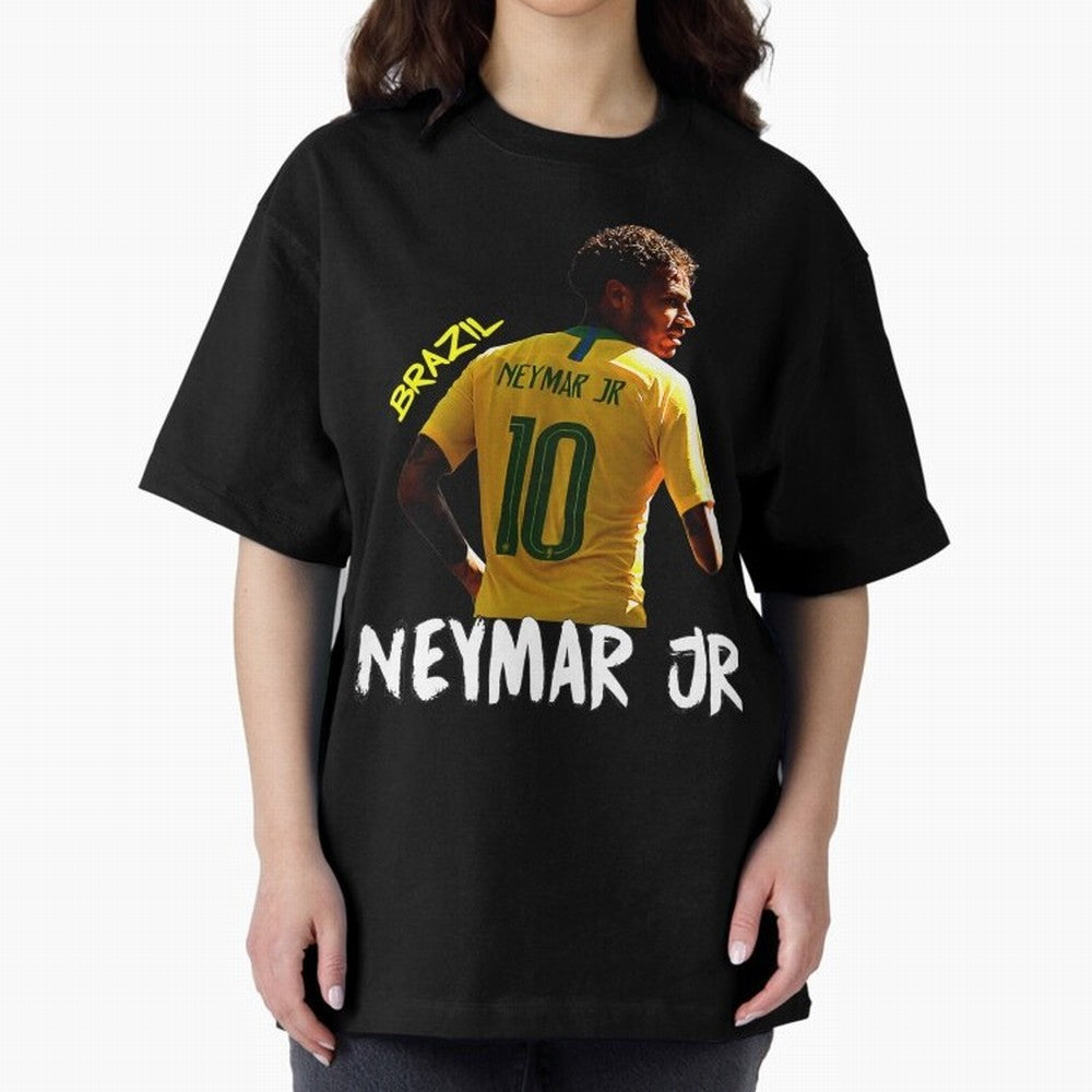 Brazil Neymar Selecao Oversized T-Shirt Celebrate Football Dreams Across FIFA World Cup 2026 Group Stage Spirit, Featuring Brazil, Messi, Neymar and Mbappe, Stadium Memories, Football Loyalty, International Chants and Championship Tradition; Ideal