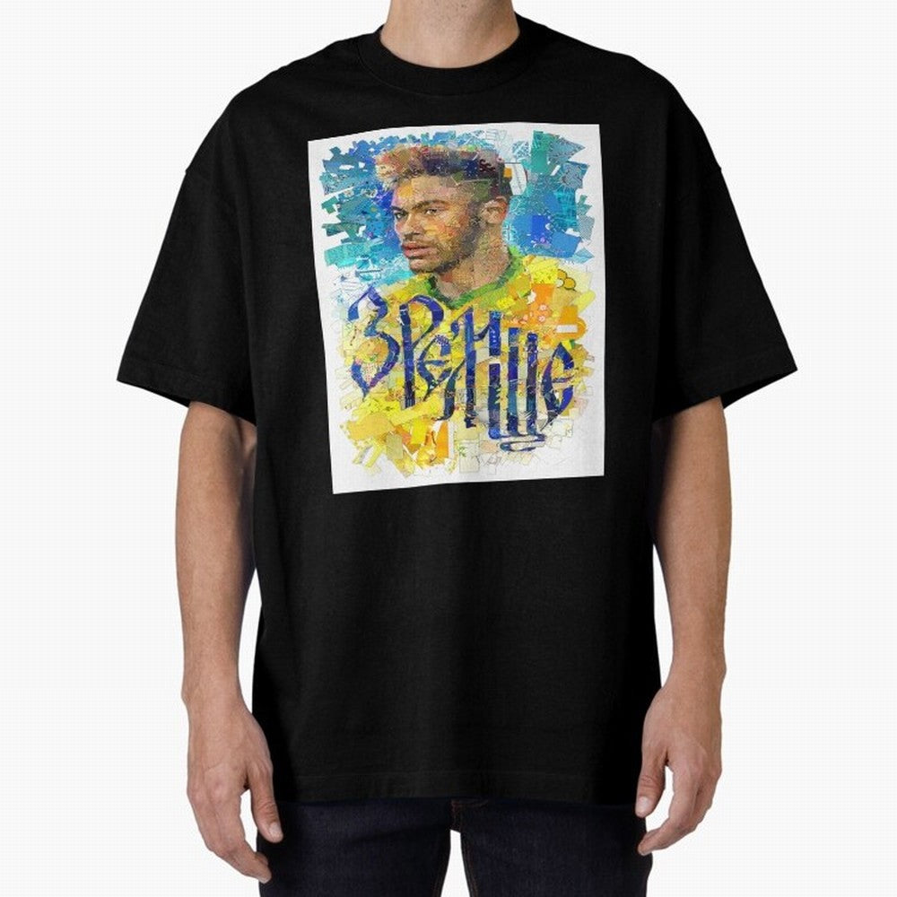 Neymar Illustration Art Framed Art Print Classic T-Shirt Stand Out with Spirit from FIFA World Cup 2026 Spirit, Centered on Portugal, Cristiano Ronaldo, Stadium Chants, National Pride, Trophy Dreams and Unforgettable Football Memories; Made for