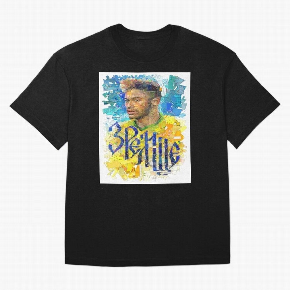 Neymar Illustration Art Framed Art Print Classic T-Shirt Stand Out with Spirit from FIFA World Cup 2026 Spirit, Centered on Portugal, Cristiano Ronaldo, Stadium Chants, National Pride, Trophy Dreams and Unforgettable Football Memories; Made for