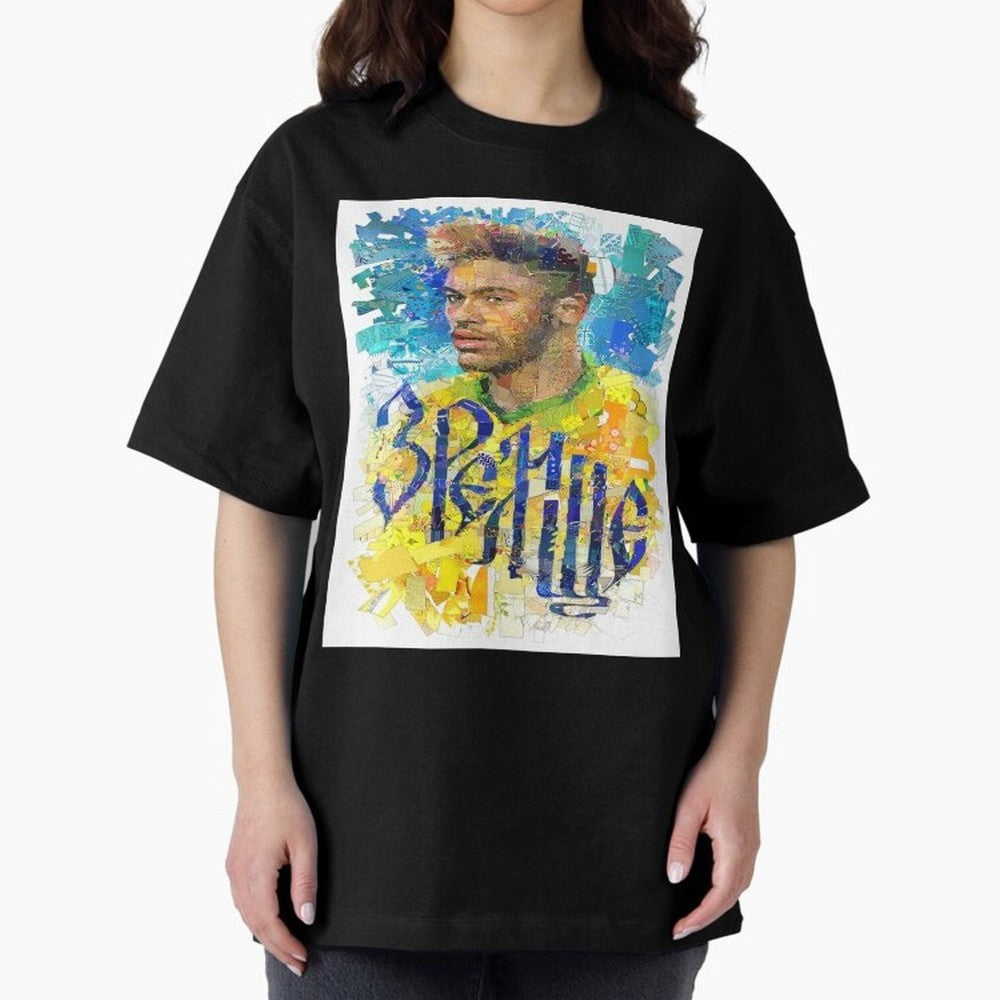 Neymar Illustration Art Framed Art Print Classic T-Shirt Stand Out with Spirit from FIFA World Cup 2026 Spirit, Centered on Portugal, Cristiano Ronaldo, Stadium Chants, National Pride, Trophy Dreams and Unforgettable Football Memories; Made for
