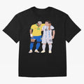 Messi and Neymar Copa America Friends Oversized T-Shirt Show Championship Spirit for the FIFA World Cup 2026 USA Canada Mexico Journey through Neymar Highlights, Netherlands Pride, Tournament Hype, Historic Matchups, Family Viewing Parties and