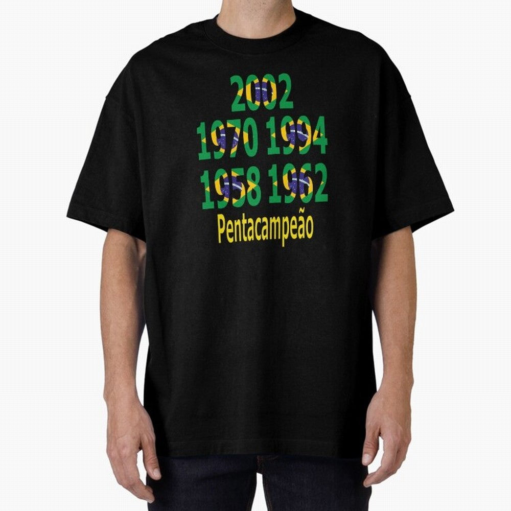 Brazil Five Stars - Champion Heritage Essential T-Shirt Show Support during the FIFA World Cup 2026 Group Stage Journey through Haaland Highlights, Spain Pride, Classic Soccer Heritage, Championship Pressure, Fan Loyalty and International Pride;