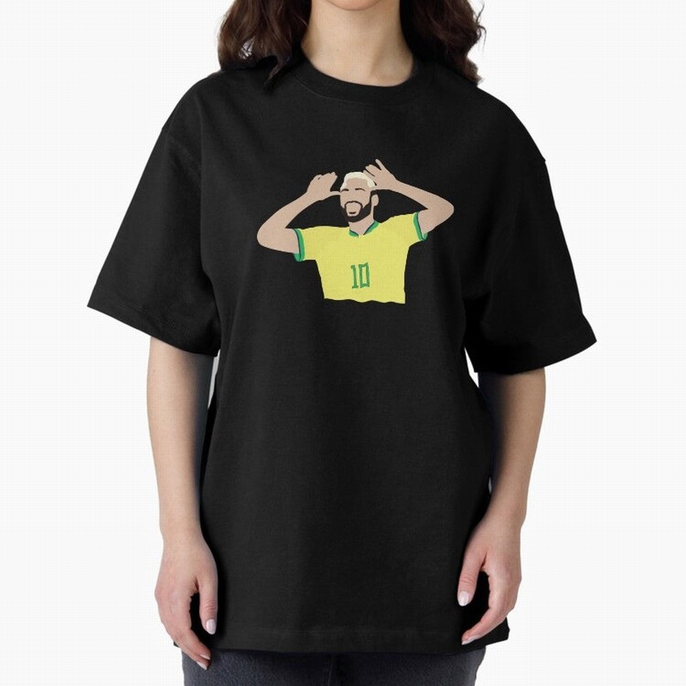 neymar cute vector Oversized T-Shirt Show Up for the Glory of FIFA World Cup 2026 USA Canada Mexico Spirit, Inspired by Brazil, Portugal and Argentina, Mbappe and Neymar, Match Day Excitement, Supporter Culture, Golden Goals and Global Football