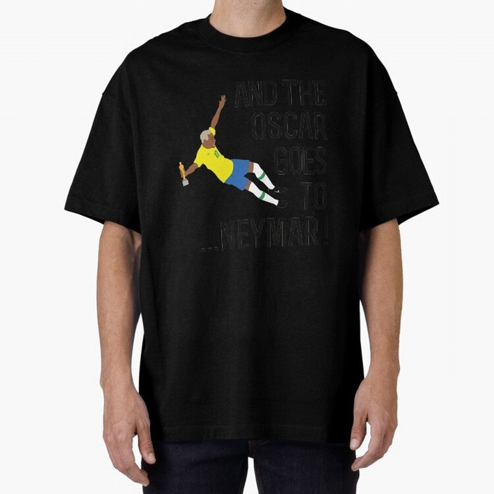 Neymar Diving Oversized T-Shirt Live the Energy of the FIFA World Cup 2026 USA Canada Mexico Journey through Messi, CR7 and Mbappe Highlights, Spain and Netherlands Pride, Classic Soccer Heritage, Championship Pressure, Fan Loyalty and
