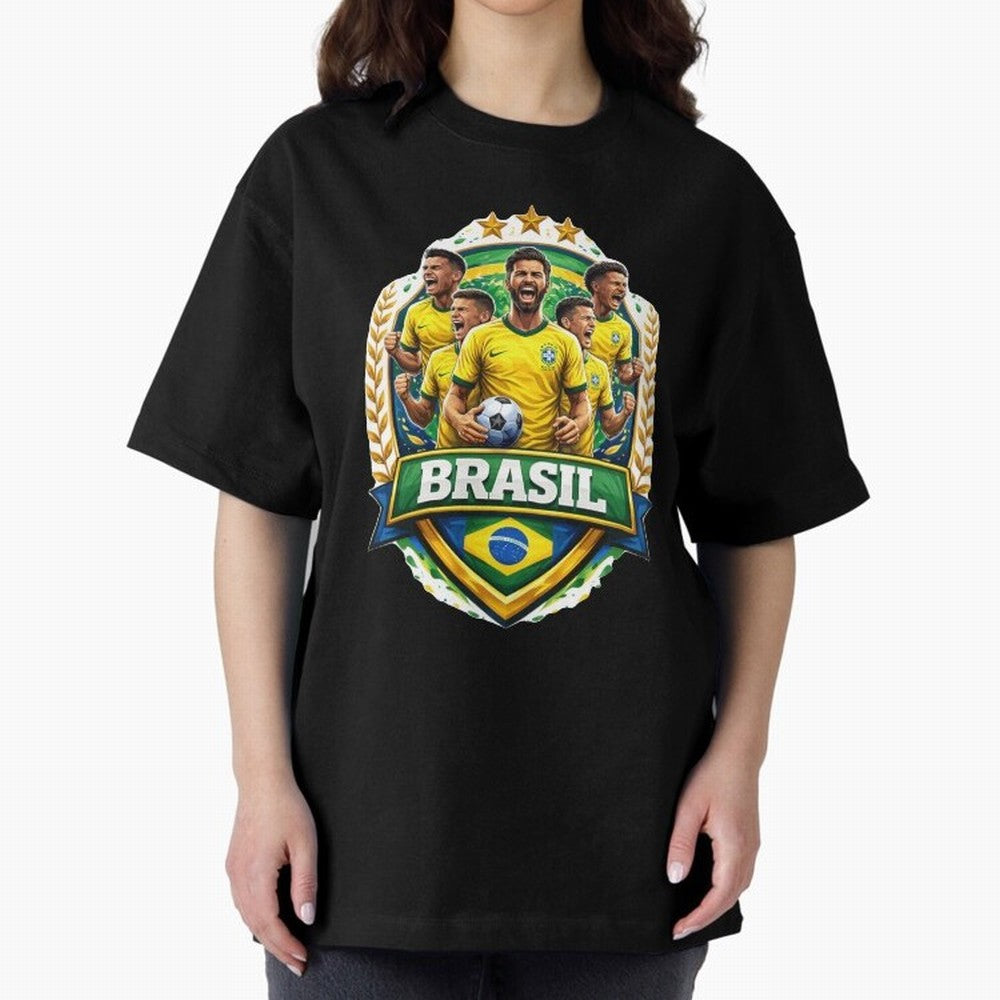 Brazil Football National Team Pride- Brazil Soccer Graphics Classic T-Shirt Build Match Day Hype around FIFA World Cup 2026 USA Canada Mexico, Mbappe and Neymar, Brazil, Global Supporter Spirit, Legendary Goals, National Colors and Tournament