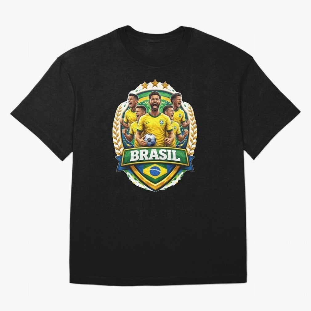 Brazil Football National Team Pride- Brazil Soccer Graphics Classic T-Shirt Build Match Day Hype around FIFA World Cup 2026 USA Canada Mexico, Mbappe and Neymar, Brazil, Global Supporter Spirit, Legendary Goals, National Colors and Tournament