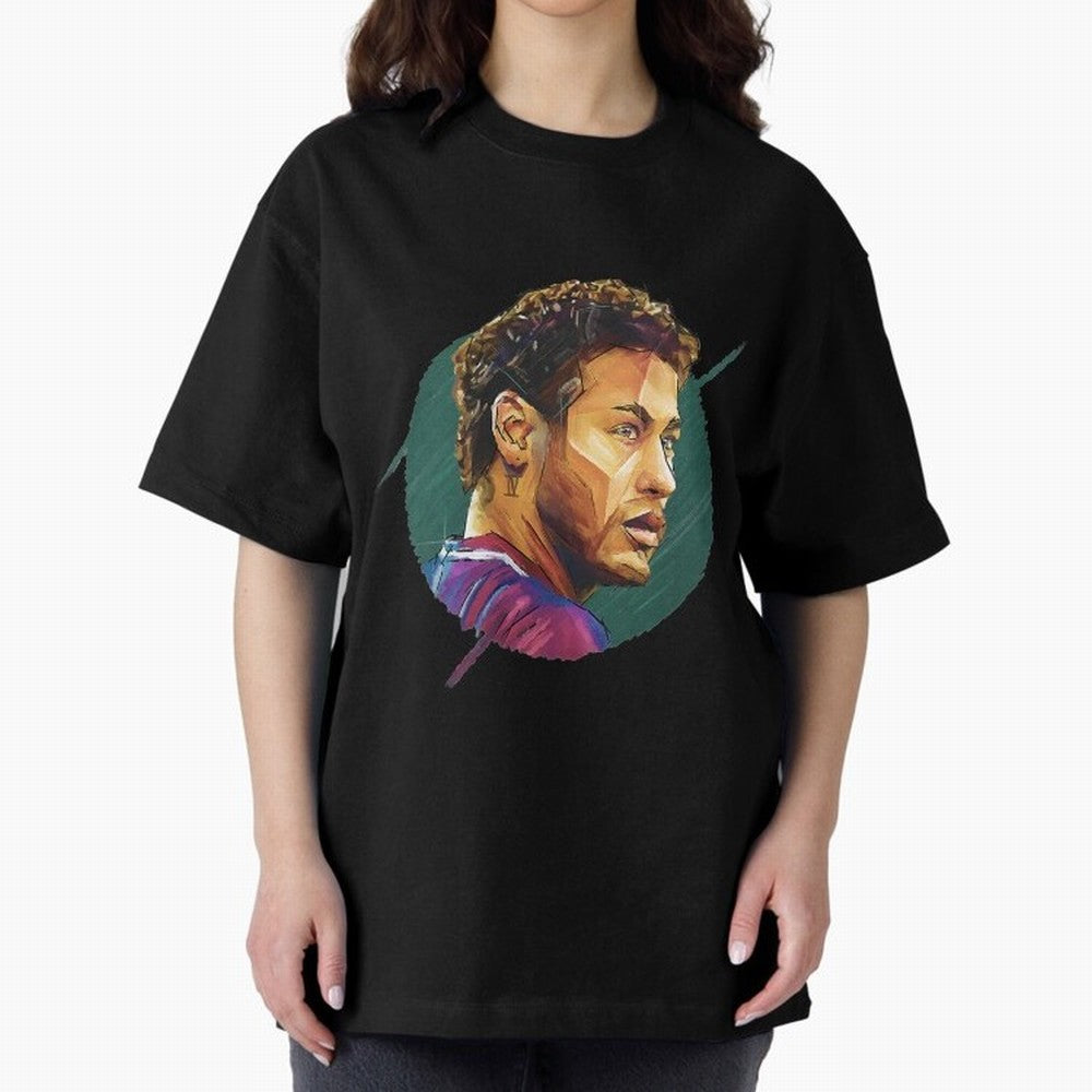 Geometric Neymar Classic T-Shirt Bring Trophy Dreams to FIFA World Cup 2026 Group Stage Spirit, Centered on Brazil, Portugal and Argentina, Haaland, Vintage Soccer Flavor, Modern Football Stars, National Flags and Final Night Emotion; Created for