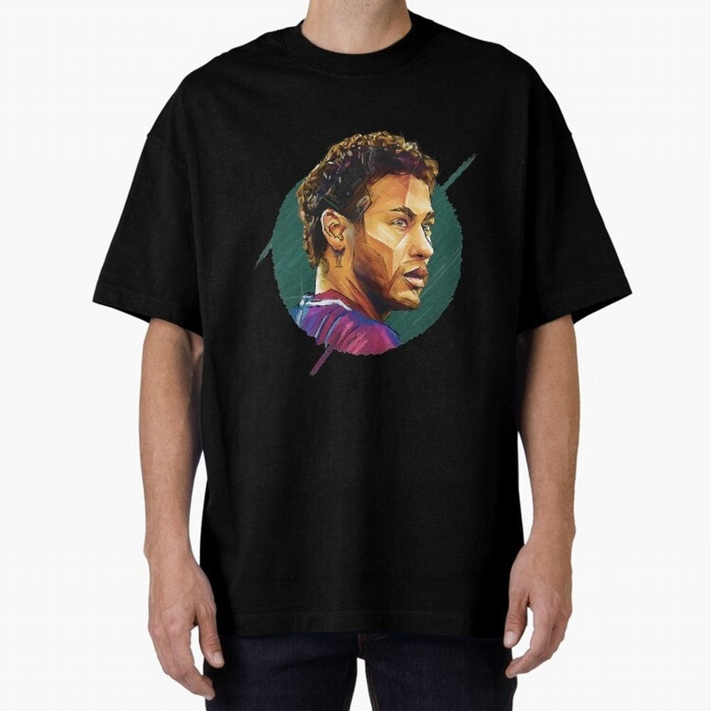 Geometric Neymar Classic T-Shirt Bring Trophy Dreams to FIFA World Cup 2026 Group Stage Spirit, Centered on Brazil, Portugal and Argentina, Haaland, Vintage Soccer Flavor, Modern Football Stars, National Flags and Final Night Emotion; Created for