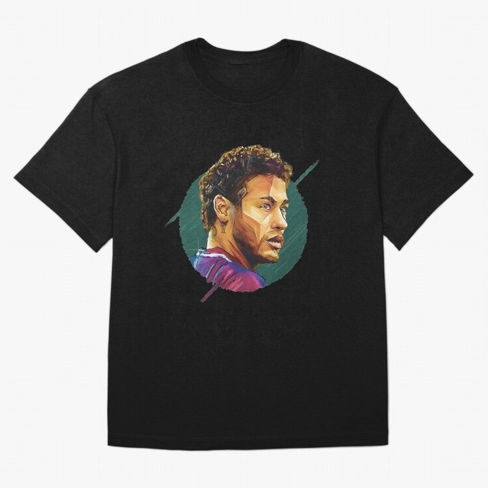 Geometric Neymar Classic T-Shirt Bring Trophy Dreams to FIFA World Cup 2026 Group Stage Spirit, Centered on Brazil, Portugal and Argentina, Haaland, Vintage Soccer Flavor, Modern Football Stars, National Flags and Final Night Emotion; Created for