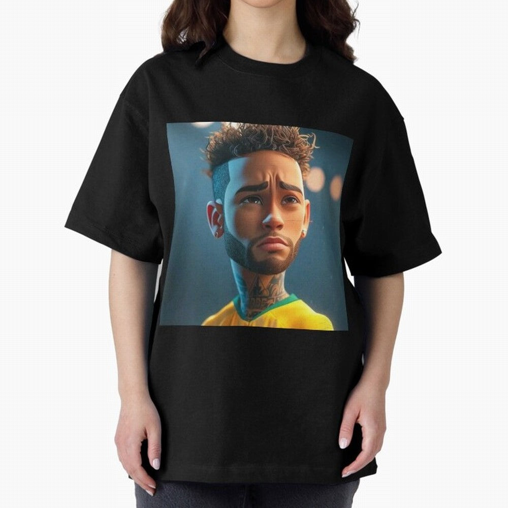 Neymar Jr cartoon picture Classic T-Shirt Honor the Football Icons of Global Football Passion for FIFA World Cup 2026 Group Stage, with Messi, Brazil, Portugal and Argentina, Vintage Soccer Flavor, Modern Football Stars, National Flags and Final