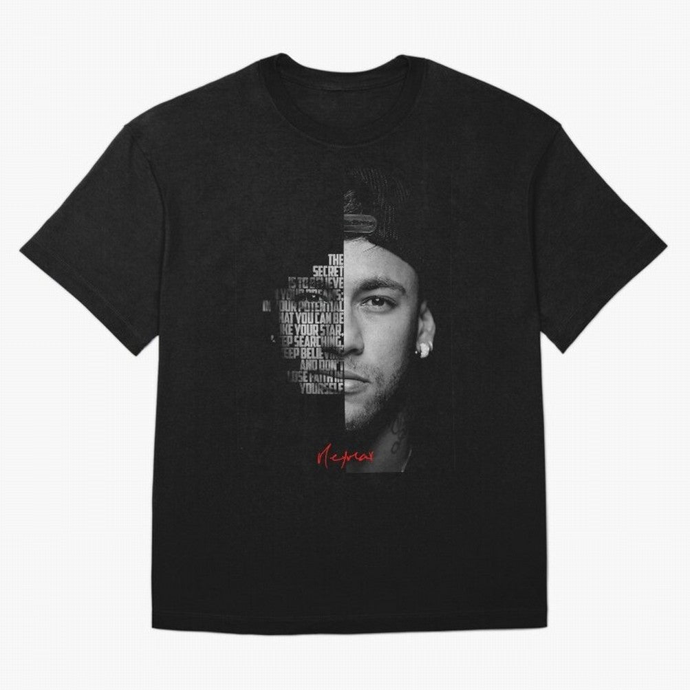Black and white Neymar Jr quote. Oversized T-Shirt Keep the Match Day Mood of FIFA World Cup 2026 USA Canada Mexico Made for Mbappe, Brazil Energy, Match Day Excitement, Supporter Culture, Golden Goals and Global Football Passion; Great for Watch