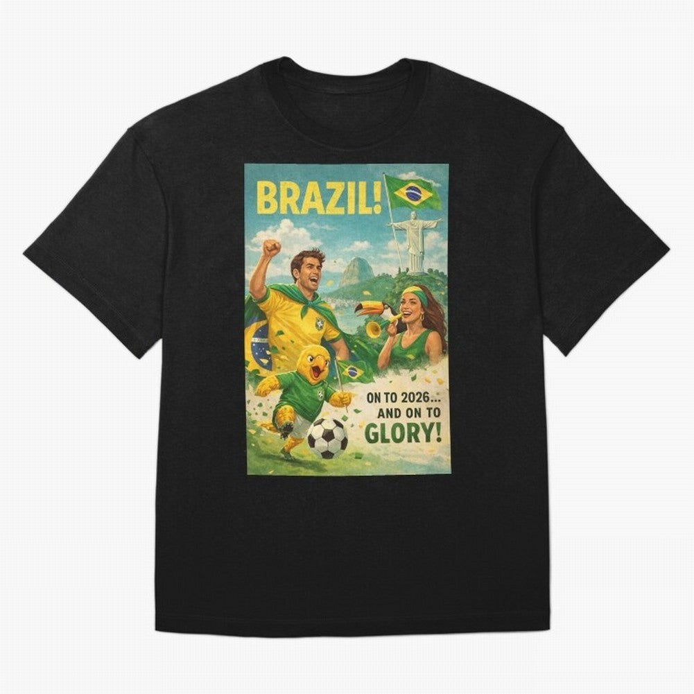 Brazil Rio de Janeiro Christ the Redeemer Sugarloaf Mountain FIFA World Cup 2026 Football Celebration Classic T-Shirt Bring a Champion Mindset to FIFA World Cup 2026 Group Stage for Fans of Mbappe and Neymar and Netherlands, Bringing Champion