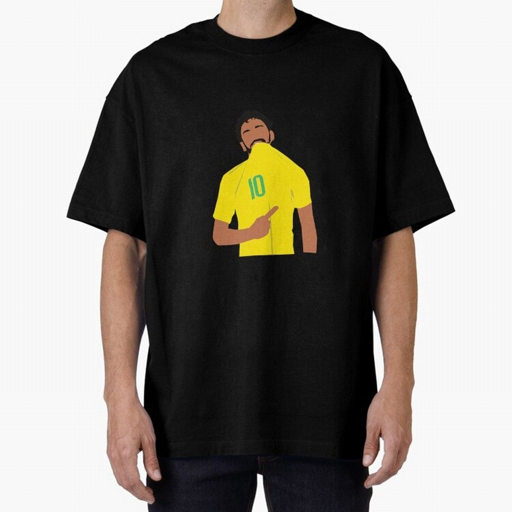Neymar Jr Oversized T-Shirt Bring Home Match Day Hype around FIFA World Cup 2026 Group Stage, Mbappe and Neymar, Brazil, Portugal and Argentina, Stadium Memories, Football Loyalty, International Chants and Championship Tradition; Perfect for