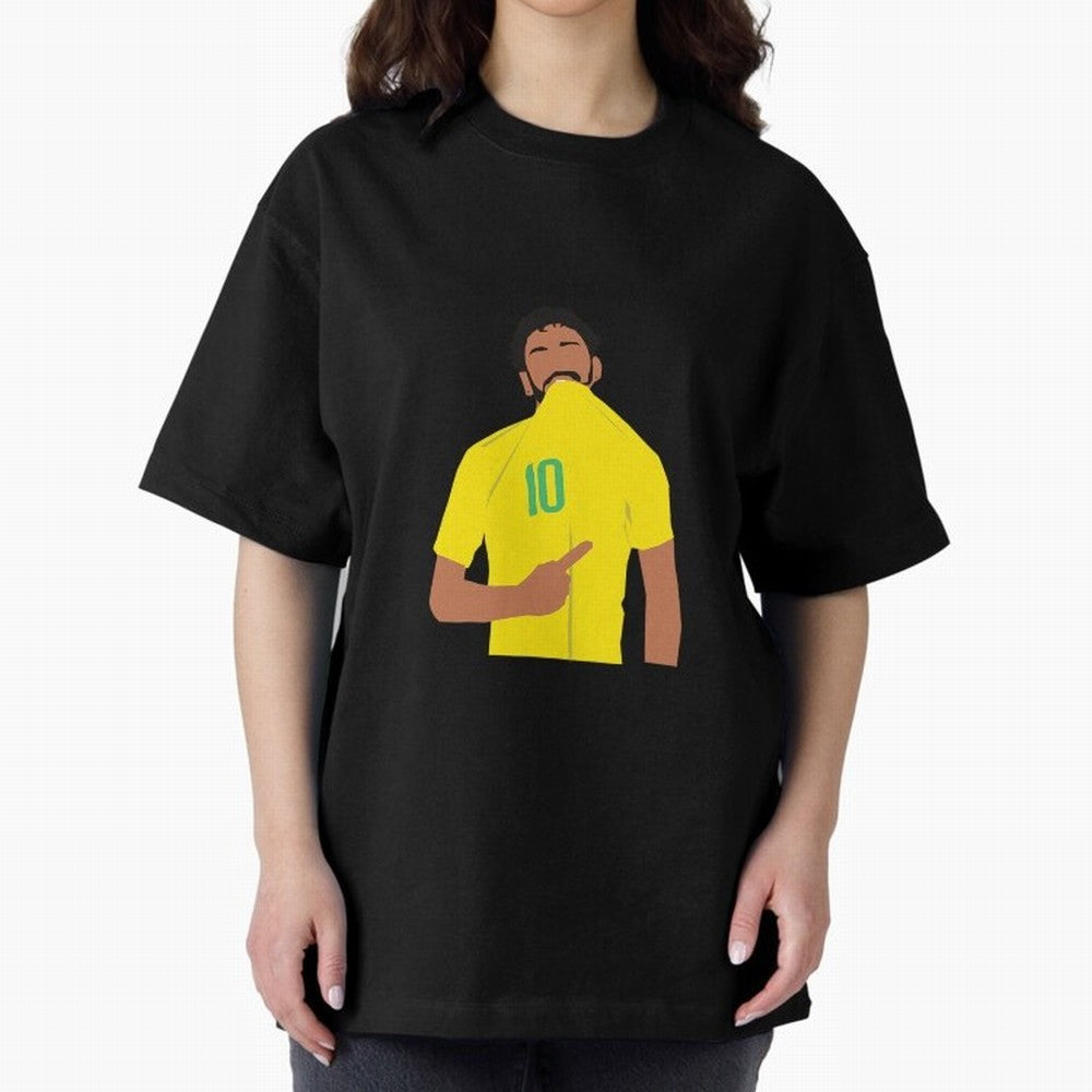 Neymar Jr Oversized T-Shirt Bring Home Match Day Hype around FIFA World Cup 2026 Group Stage, Mbappe and Neymar, Brazil, Portugal and Argentina, Stadium Memories, Football Loyalty, International Chants and Championship Tradition; Perfect for