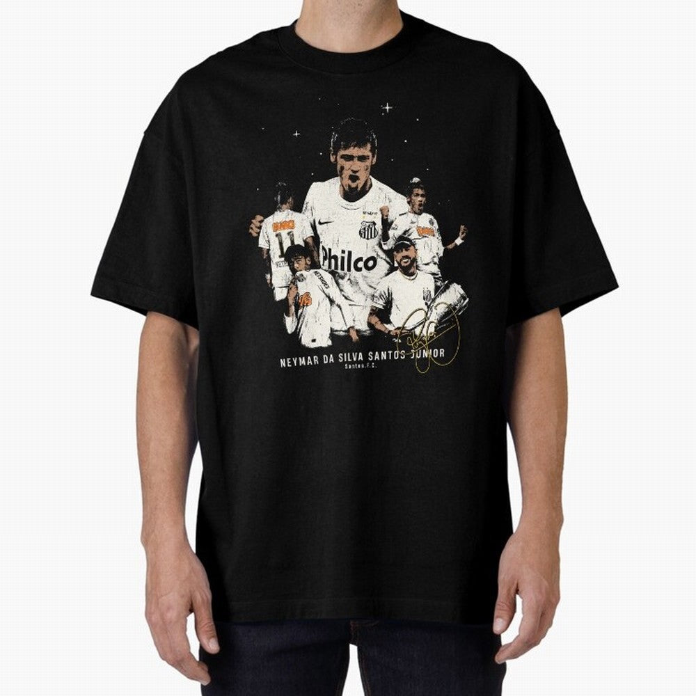 Neymar Illustration Classic T-Shirt Relive Match Day Hype around FIFA World Cup 2026 USA Canada Mexico, Neymar, France, Tournament Hype, Historic Matchups, Family Viewing Parties and Global Sports Pride; Created for Match Day Parties, Soccer Gifts,