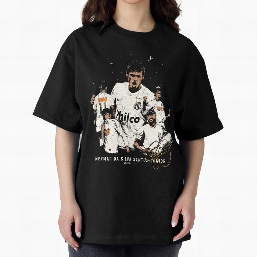 Neymar Illustration Classic T-Shirt Relive Match Day Hype around FIFA World Cup 2026 USA Canada Mexico, Neymar, France, Tournament Hype, Historic Matchups, Family Viewing Parties and Global Sports Pride; Created for Match Day Parties, Soccer Gifts,