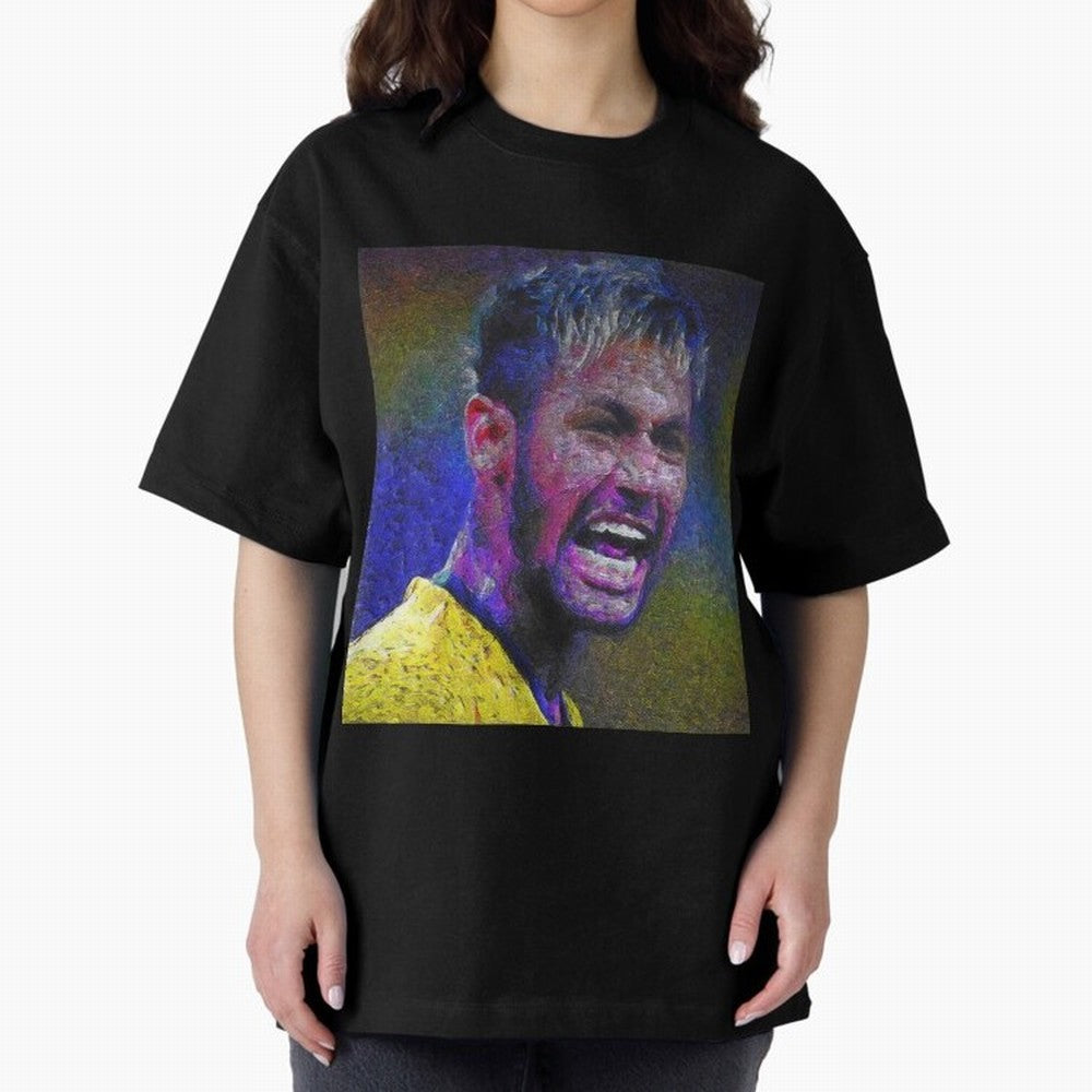 Neymar Poster Panting Art Brazilian Soccer Player Classic T-Shirt Keep Football History Alive during the FIFA World Cup 2026 USA Canada Mexico Journey through CR7 and Messi Highlights, Argentina and Brazil Pride, Worldwide Fan Energy, Dramatic