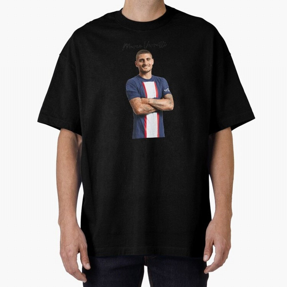 Marco Verratti Classic T-Shirt Celebrate Fan Culture around Global Football Passion for FIFA World Cup 2026 USA Canada Mexico, Capturing Neymar, Haaland and Cristiano Ronaldo, Brazil, Sports Nostalgia, International Competition, Famous Players and