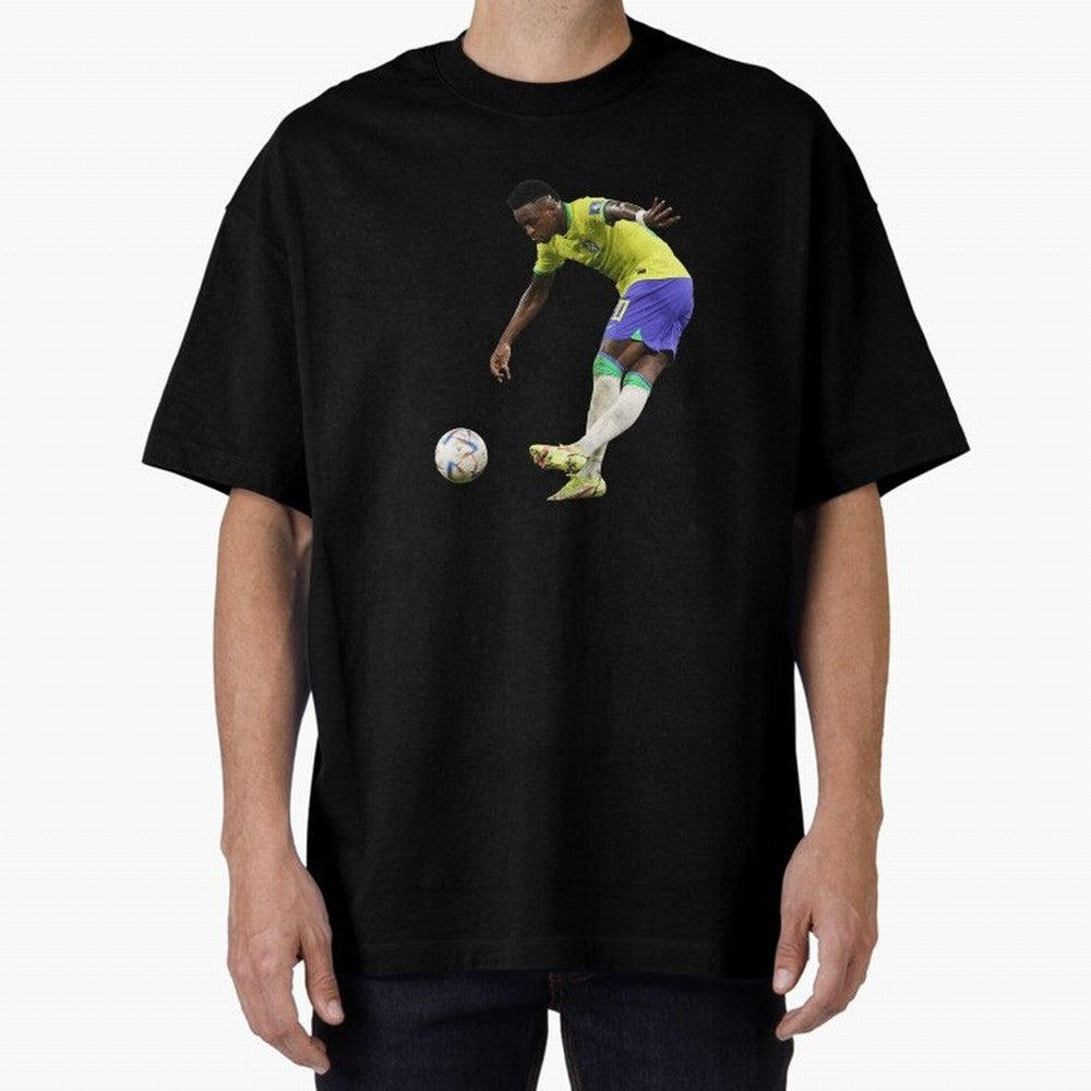 Vinicius Junior rabona Classic T-Shirt Represent the Passion of Match Day Hype around FIFA World Cup 2026 Group Stage, Mbappe and Neymar, Brazil, Portugal and Argentina, Classic Soccer Heritage, Championship Pressure, Fan Loyalty and International