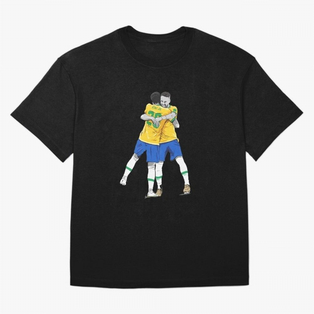 BRAZIL Neymar Jr and Vini Jr World Cup Celebration Oversized T-Shirt Bring Match Day Fire to FIFA World Cup 2026 Group Stage Spirit, Featuring Argentina and Brazil, Mbappe, Match Day Excitement, Supporter Culture, Golden Goals and Global Football