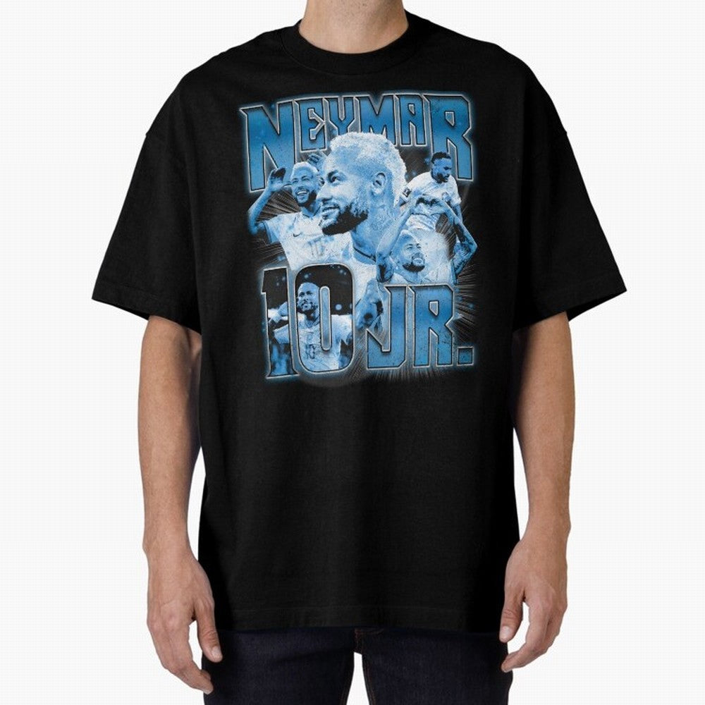 Neymar Jr. Bootleg Classic T-Shirt Capture Global Football Passion for FIFA World Cup 2026 Group Stage, Inspired by Neymar, Haaland and Cristiano Ronaldo, England, France and Netherlands, Global Supporter Spirit, Legendary Goals, National Colors