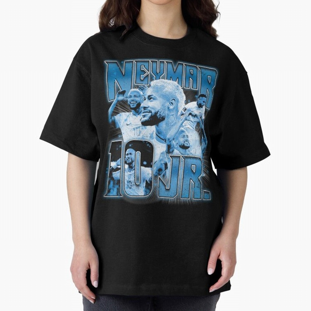 Neymar Jr. Bootleg Classic T-Shirt Capture Global Football Passion for FIFA World Cup 2026 Group Stage, Inspired by Neymar, Haaland and Cristiano Ronaldo, England, France and Netherlands, Global Supporter Spirit, Legendary Goals, National Colors
